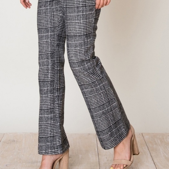 🤩SALE Plaid Pants soft Comfy Cigarette Pants - Picture 2 of 5